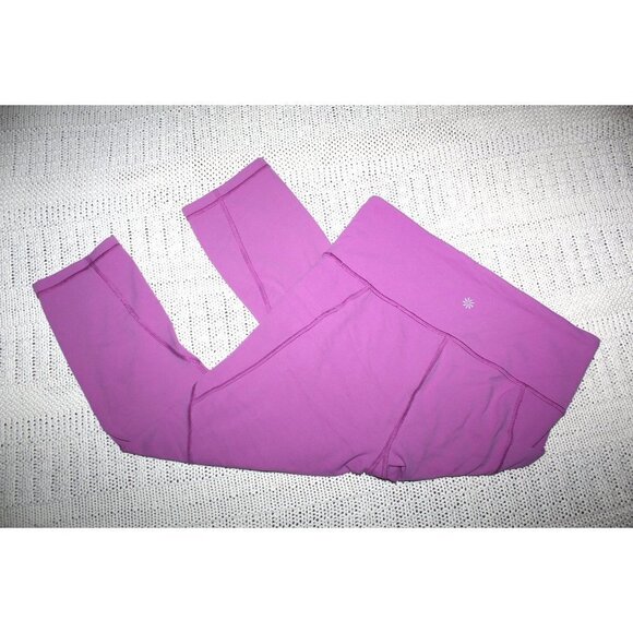 Athleta Lavender Pink women Leggings Athletic Pants Size M Sport Outdoor - Picture 1 of 9